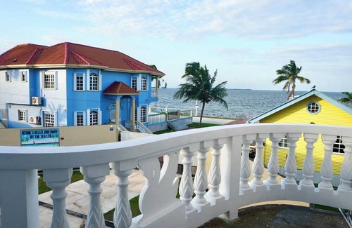 Belize City Apartment | See Belize SEABREEZE Sea View Studio with Balcony, Pool & Overwater Deck, 2nd FL