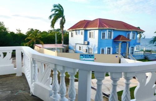 Belize City Apartment | See Belize SEABREEZE Sea View Studio with Balcony, Pool & Overwater Deck, 2nd FL