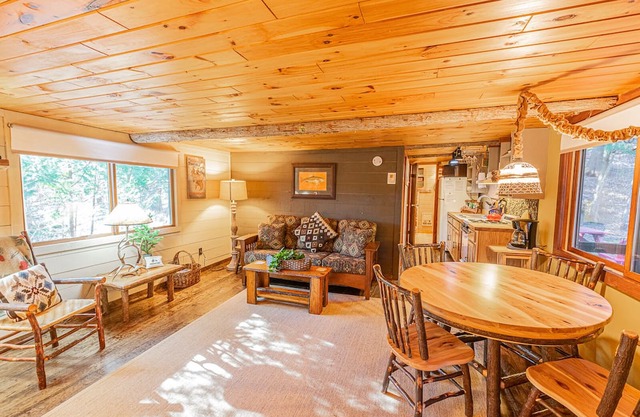 4 Season Fish Cabin off Lake Colby in Saranac Lake, furnished with ADK Decor