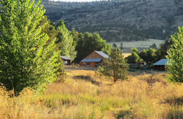Barn tucked away on a ranch