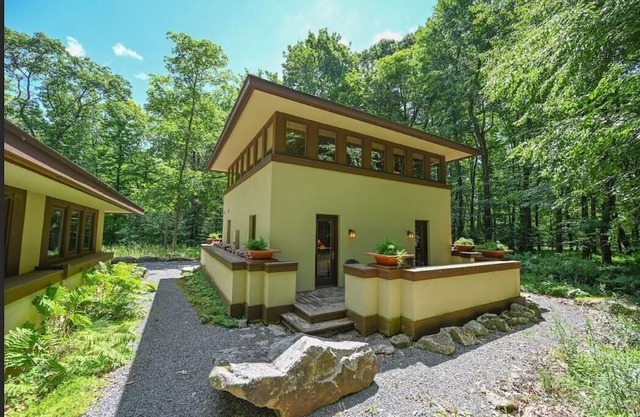 Exclusive FRANK LLOYD WRIGHT Inspired “Prairie Style” Mountain Retreat