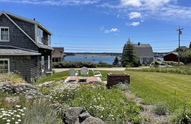 Historic house in working waterfront
