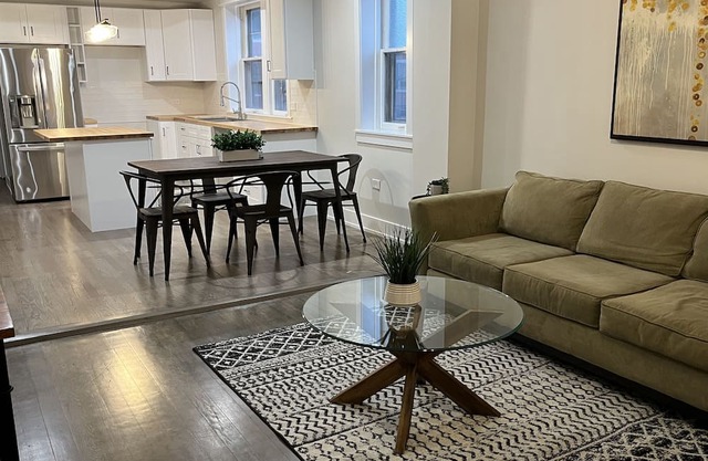 Stylish brand new renovated bedroom in renovated apartment with shared bath.