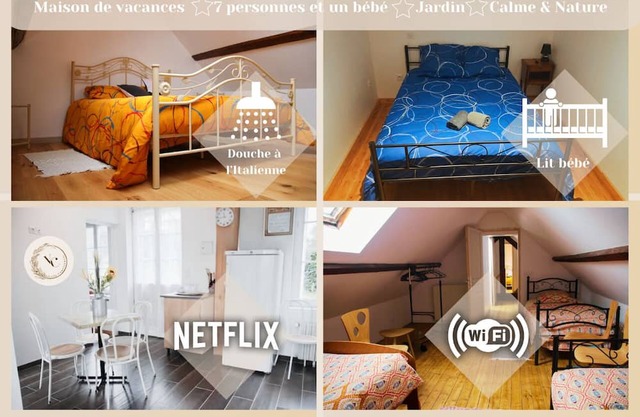 House*Wi-fi*Yard*Park*7 Pers
