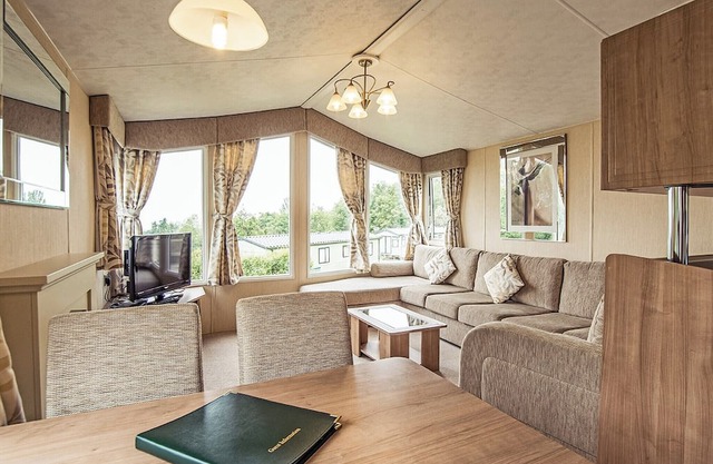 12ft-wide caravan with one double with en suite W.