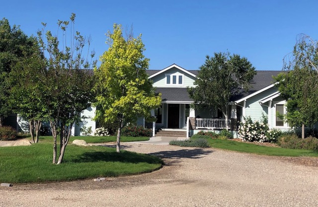 5-bedroom ranch house on 5 acres with Mountain views in adorable Santa Ynez