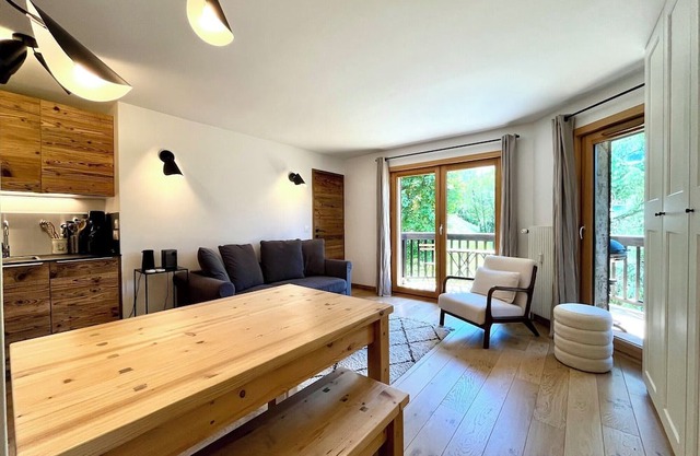 Apartment with balcony in the heart of Megève