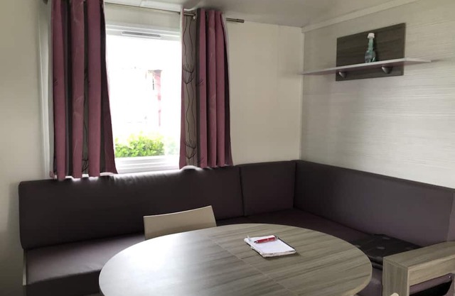 Mobile home in campsite