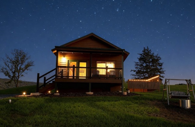 Log Cabin #2 LURAY Cozy Couples Hot Tub Stone Fireplace Mtn View Shenandoah Park