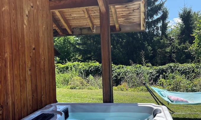 Chaparon Ski Chalet | Between lake and mountains Chalet 136 m2 + maisonnette 36 m2/swimming pool /jacuzzi