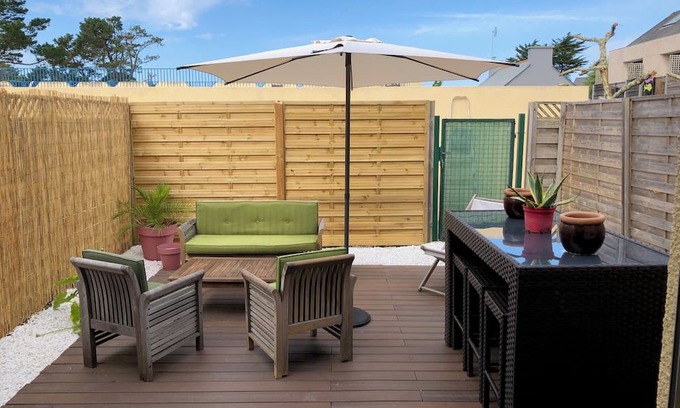 Ile-Tudy Apartment | Appartement Bord de mer Ile-tudy - à 50m de la Plage, Animaux Acceptés