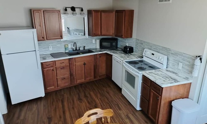 Gibbon Apartment | A unique one of a kind stay at a former farmers co-op located near downtown