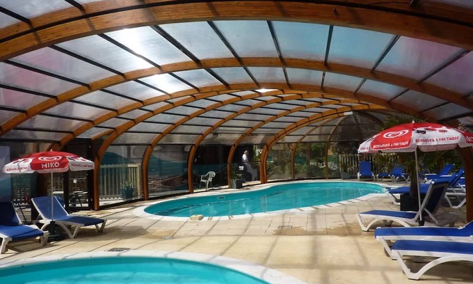 Licques Ski Chalet | Camping Pommiers Des 3 Pays**** - Wooden chalet n°25 5 people