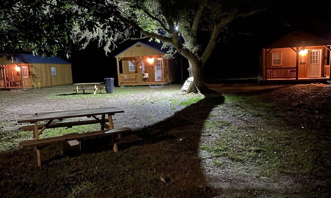 Lake Providence Apartment | The Bernice Beehive Cabin Cozy Cabin at Vieux Carre’ Home and Cabins Grounds