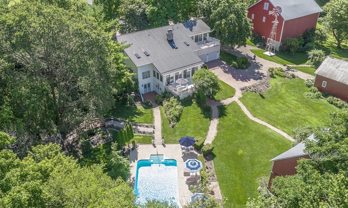 Dixon House | Urban Escape: 20-Acre Modern Farmhouse with Pool, Ponds & Nature Trail