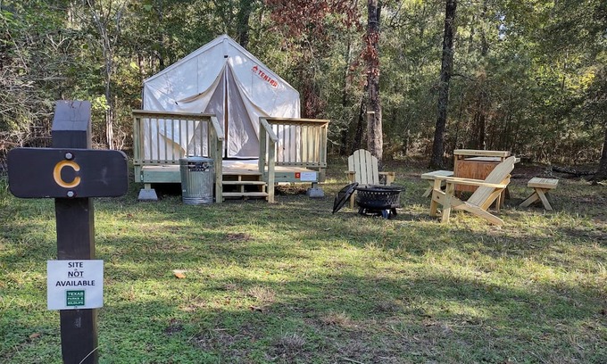 West Livingston RV Rental | Tentrr State Park Site - Texas Lake Livingston State Park - Site C - Single Camp