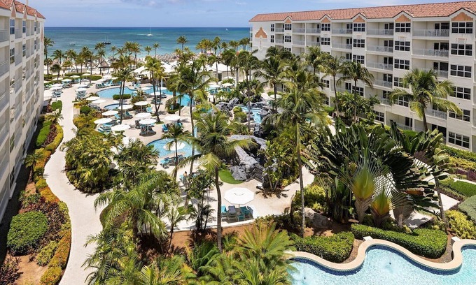 Palm Beach Hotel | A dream week in Aruba | Marriott's Ocean Club - In front of the Caribbean Sea