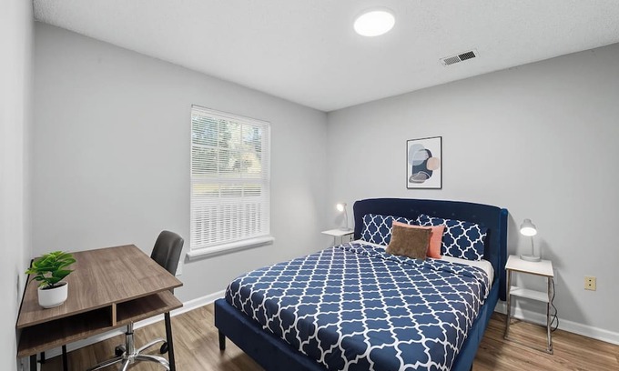 Fayetteville Apartment | Chic Modern Suite with Style I Free Parking