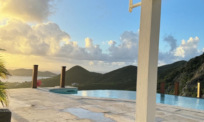 Falmouth Villa | Stunning 3+ BDRM Villa with Infinity Pool & Breathtaking Views