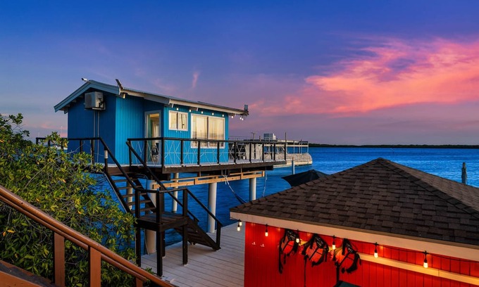 Oranjestad House | Waterfront 2 BR Villa w/Dock + Outdoor Lounge & Mesmerising Ocean Views