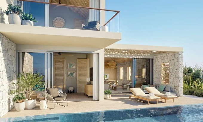 Providenciales Hotel | Romantic Terrace Villa with Ocean Horizons & Coastal Charm