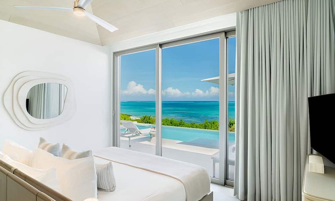 Providenciales Hotel | Sophisticated Villa w/Balcony Overlooking Sparkling Blue Seas