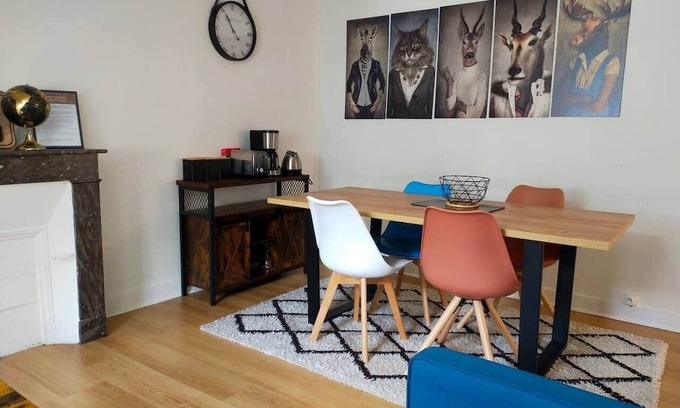 Miroir - Batignolles Apartment | "Le Ciel de Leboindre" 2bed station & center Free Park