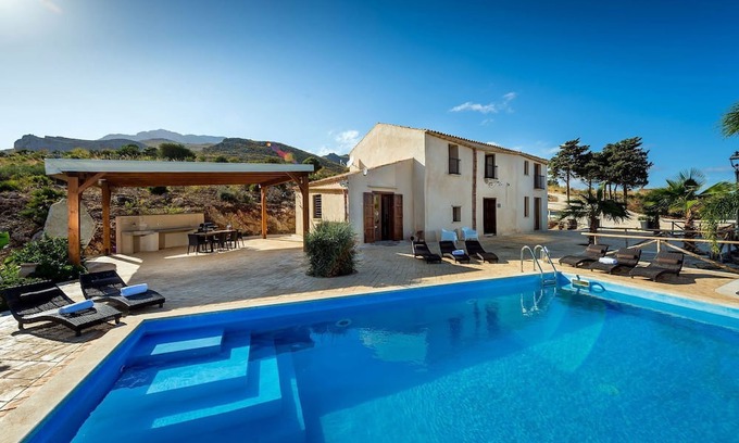 Scopello Villa | My Rental Homes - Villa Thalia surrounded by 22.000 sqm of garden with pool