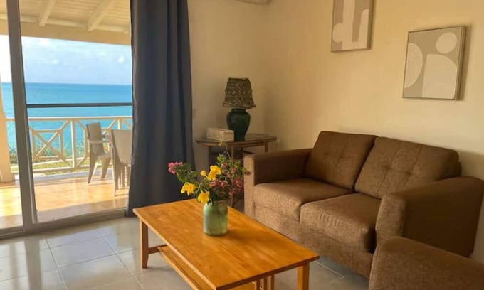 St. John's Villa | Beachfront views Ocean sounds