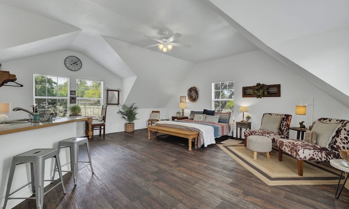 Fredericksburg House | Cactus Flower Treehouse-Pet Friendly-Hill Country Views!